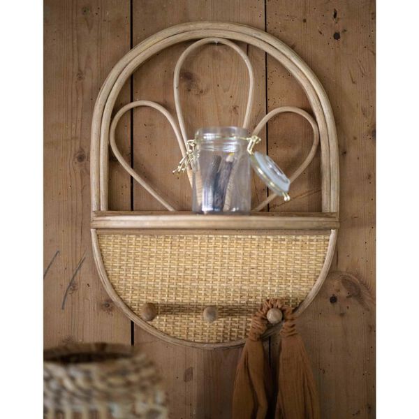 KidsDepot Wall Shelf Faye Rattan