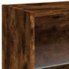 vidaXL 8 Piece TV Wall Units with LED Smoked Oak Engineered Wood