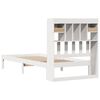 vidaXL Bookcase Bed without Mattress White 75x190 cm Small Single Solid Wood Pine