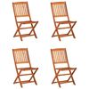 vidaXL 5 Piece Garden Dining Set Solid Acacia Wood