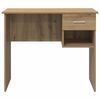 vidaXL Desk with Drawer Artisan oak 90 x 49.5 x 75 cm Engineered wood