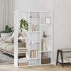 vidaXL Room Divider/Book Cabinet White 100x24x140 cm Engineered Wood