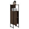 vidaXL Bathroom Cabinet Brown Oak 33x33x120.5 cm Engineered Wood