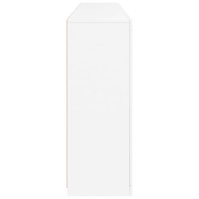 vidaXL Sideboard with LED Lights White 202x37x100 cm