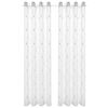 vidaXL Curtains 2 pcs White 140 x 245 cm Polyester