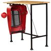 vidaXL Tractor Bar Table Solid Mango Wood Red 60x150x107 cm