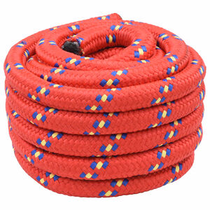 vidaXL Boat Rope 25 m 4 Red PP