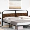 vidaXL Replace Headboard Smoked Oak 180 cm Steel and Engineered Wood
