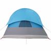 vidaXL Camping Tent Tunnel 4-Person Blue Waterproof