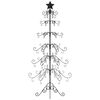 vidaXL Metal Christmas Tree for Decoration Black 180 cm