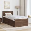 vidaXL Bed Frame with Headboard Brown Oak 75 x 190 cm Engineered Wood