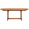 vidaXL Garden Table (150-200)x100x75 cm Solid Acacia Wood
