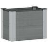 vidaXL Garden Raised Bed Grey 50 x 30 x 36 cm WPC and Aluminium