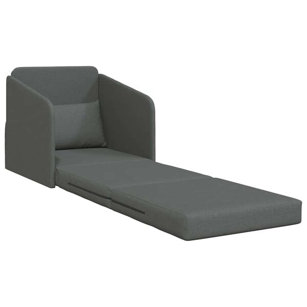 vidaXL Sofa Bed Dark Grey 65 x 80 x 83 cm Velvet