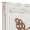 vidaXL Art Decor 2 pcs Brown and White 40 x 40 x 1.5 cm