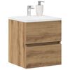 vidaXL Bathroom Sink Cabinet Artisan Oak 41x38.5x45 cm Engineered Wood