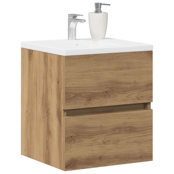 vidaXL Bathroom Sink Cabinet Artisan Oak 41x38.5x45 cm Engineered Wood