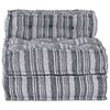 vidaXL Modular Sofa Grey Print 70 x 70 x 56 cm Fabric