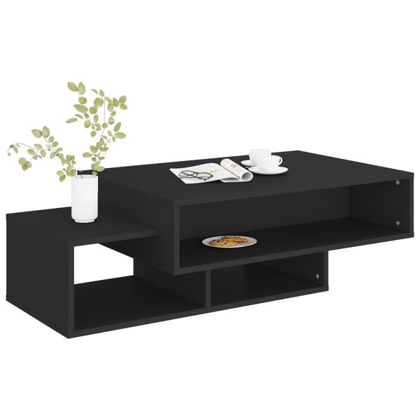 vidaXL Coffee Table Black 105x55x32 cm Engineered Wood