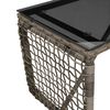 vidaXL Outdoor Table Grey and Black 80 x 40 x 40 cm
