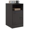 vidaXL Bedside Cabinet Black 34.5x39x62 cm Steel