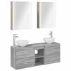 vidaXL Bathroom Cabinet Set 5 pcs Grey Sonoma Engineered Wood
