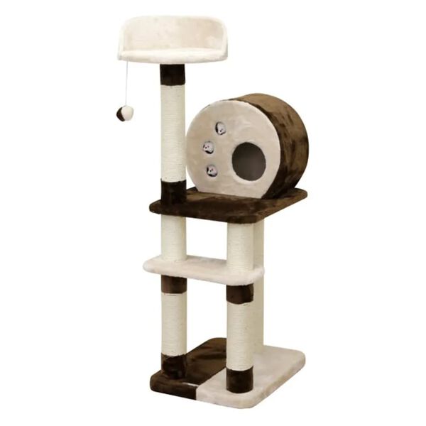 Kerbl Cat Scratching Post Planet X 127 cm Brown and Beige
