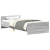 vidaXL Bed Frame without Mattress Grey Sonoma 75x190 cm Engineered Wood