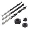 wolfcraft 3 Dowel Drills with Depth Stops 6, 8, 10 mm 2730000