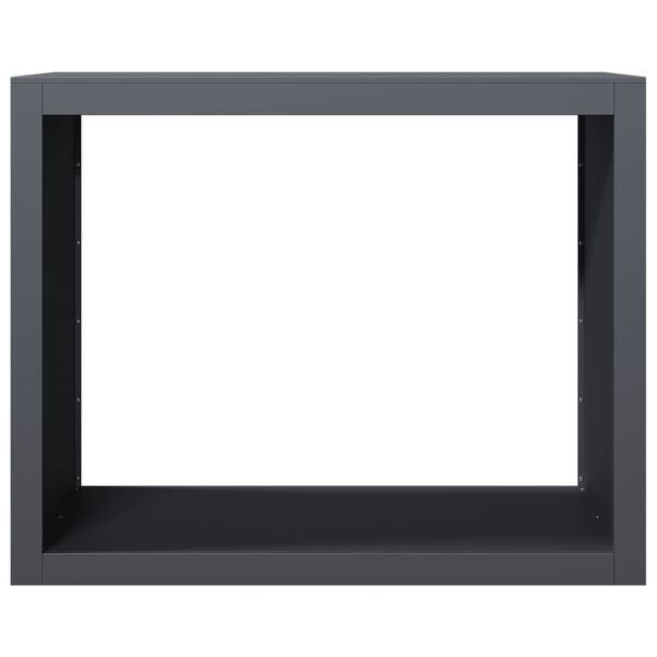 vidaXL Firewood Rack Anthracite 100x40x80 cm Steel