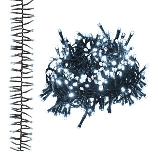 vidaXL LED Cluster String with 400 LEDs Cold White 7.4 m PVC