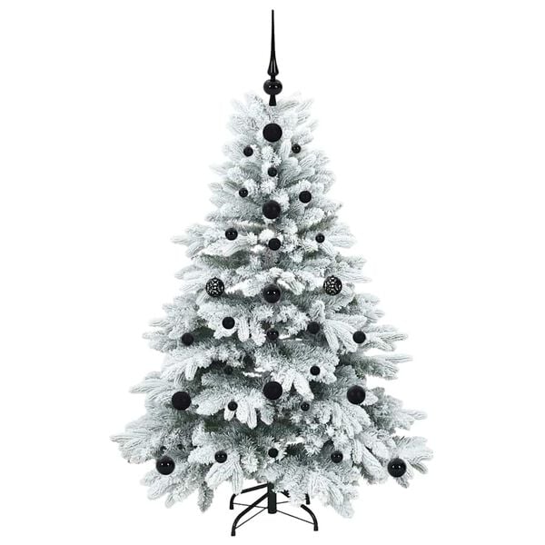 vidaXL Artificial Christmas Tree with 150 LEDs White 120 cm PE and PVC