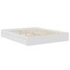 vidaXL Storage Bed with Headboard White 160 x 200 cm Engineered Wood