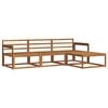 vidaXL Outdoor Sofa Set 4 pcs Natural Solid Acacia Wood