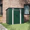 vidaXL Garden Shed Green Metal