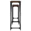 vidaXL Nesting Console Tables 2 pcs Brown Oak Engineered Wood