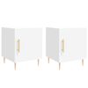 vidaXL Bedside Cabinets 2 pcs White 40x40x50 cm Engineered Wood