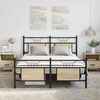 vidaXL Bed Frame without Mattress Sonoma Oak 150x200 cm King Size Engineered Wood