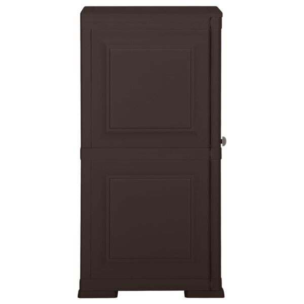 vidaXL Plastic Cabinet 40x43x85.5 cm Wood Design Brown