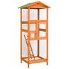 vidaXL Bird Cage 68x62x166 cm Solid Firwood
