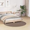 vidaXL Anti-slip Shaggy Rug Brown 160 x 160 cm PP