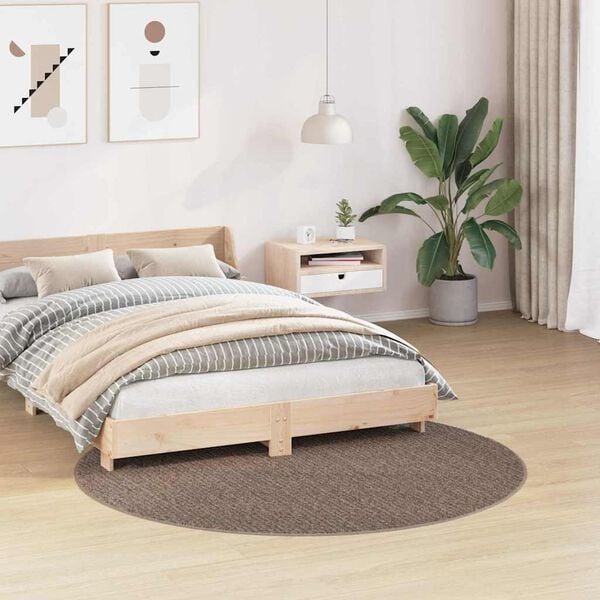 vidaXL Anti-slip Shaggy Rug Brown 160 x 160 cm PP