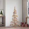 vidaXL Christmas Trees with Stand Natural 150 cm Solid pine wood
