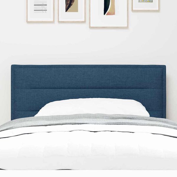 vidaXL Headboard with Headboard Blue 100 cm Faux Leather