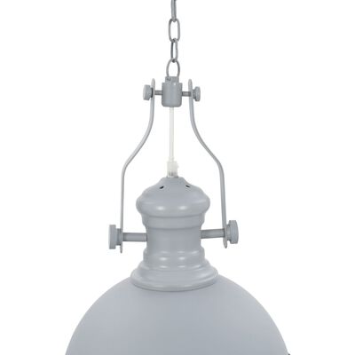 vidaXL Ceiling Lamp Grey Round E27