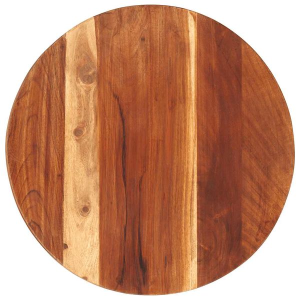 vidaXL Table Top Solid Wood Acacia Round 25-27 mm 40 cm