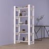 vidaXL Book Cabinet/Room Divider White 80x35x160 cm Solid Wood
