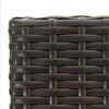 vidaXL 7 Piece Garden Bar Set Poly Rattan Brown