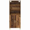 vidaXL Highboard Old Wood 69.5 x 32.5 x 180 cm Engineered Wood