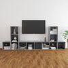 vidaXL 5 Piece TV Cabinet Set Concrete Grey Engineered Wood